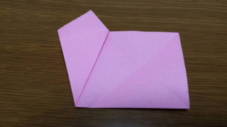 平面の桜の折り方手順5-2
